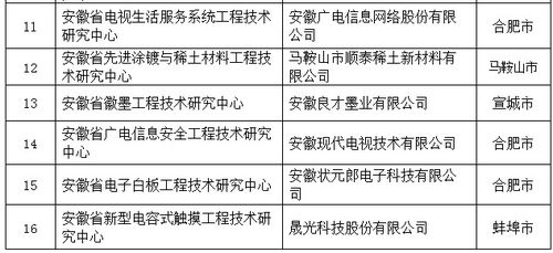 安徽13家省工程技術研究中心整改未通過被取消資格